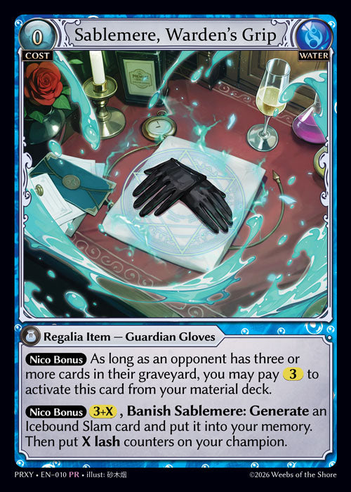 [010]【EN】Sablemere, Warden's Grip【PRXY】[PR][Water]