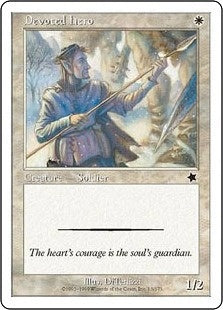 [013]【EN】献身の勇士/Devoted Hero【S99】[C][白]