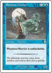 [044]【EN】幻影の戦士/Phantom Warrior【S99】[R][青]