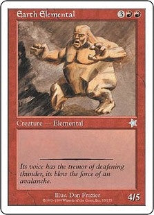 [095]【EN】大地の精霊/Earth Elemental【S99】[U][赤]