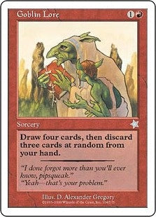 [104]【EN】ゴブリンの知識/Goblin Lore【S99】[U][赤]