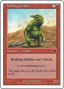 [107]【EN】巨体のゴブリン/Hulking Goblin【S99】[C][赤]
