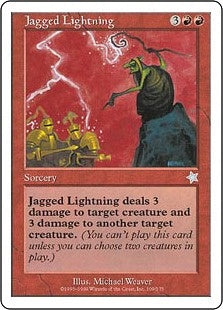 [109]【EN】ギザギザ稲妻/Jagged Lightning【S99】[U][赤]