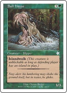 [126]【EN】猛き雄カバ/Bull Hippo【S99】[U][緑]