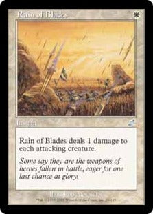 [020]【EN】【FOIL】刃の雨/Rain of Blades【SCG】[U][白]