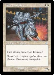 [023]【EN】【FOIL】銀騎士/Silver Knight【SCG】[U][白]