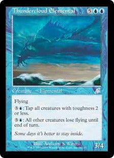 [054]【EN】【FOIL】雷雲の精霊/Thundercloud Elemental【SCG】[U][青]