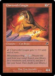 [084]【EN】【FOIL】黒焦げ牙のクーガー/Chartooth Cougar【SCG】[C][赤]