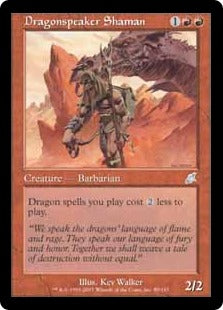 [089]【EN】【FOIL】ドラゴン語りのシャーマン/Dragonspeaker Shaman【SCG】[U][赤]