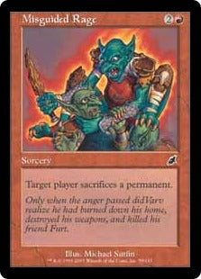 [099]【EN】的外れの激怒/Misguided Rage【SCG】[C][赤]