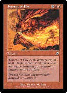 [107]【JP】【FOIL】火炎流/Torrent of Fire【SCG】[C][赤]