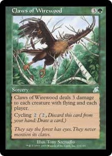 [114]【EN】ワイアウッドのかぎ爪/Claws of Wirewood【SCG】[U][緑]