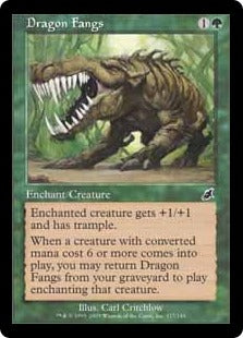 [117]【JP】ドラゴンの牙/Dragon Fangs【SCG】[C][緑]