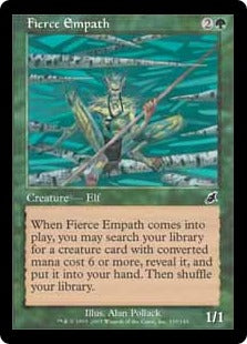 [119]【JP】【FOIL】激情の共感者/Fierce Empath【SCG】[C][緑]