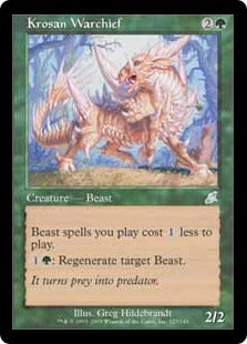 [123]【EN】【FOIL】クローサの戦長/Krosan Warchief【SCG】[U][緑]