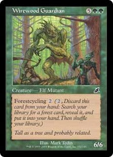 [132]【JP】ワイアウッドの守護者/Wirewood Guardian【SCG】[C][緑]
