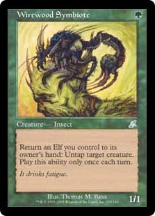 [133]【JP】ワイアウッドの共生虫/Wirewood Symbiote【SCG】[U][緑]