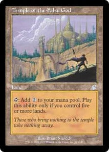 [143]【JP】邪神の寺院/Temple of the False God【SCG】[U][土地]