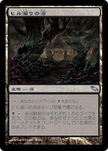 [273]【JP】【FOIL】ヒル溜りの沼/Leechridden Swamp【SHM】[U][土地]