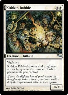 [009]【EN】【FOIL】キスキンの扇動者/Kithkin Rabble【SHM】[U][白]