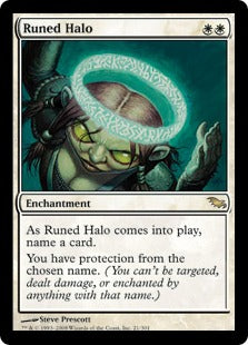 [021]【EN】【FOIL】ルーンの光輪/Runed Halo【SHM】[R][白]