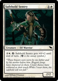 [022]【EN】【FOIL】安寧砦の歩哨/Safehold Sentry【SHM】[C][白]