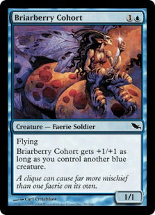 [030]【EN】【FOIL】茨苺の群勢/Briarberry Cohort【SHM】[C][青]