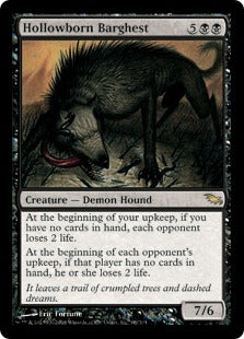 [068]【EN】【FOIL】うろ穴生まれのバーゲスト/Hollowborn Barghest【SHM】[R][黒]
