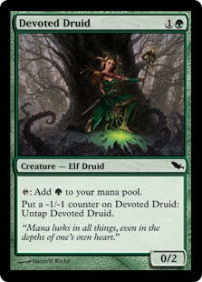 [110]【EN】献身のドルイド/Devoted Druid【SHM】[C][緑]