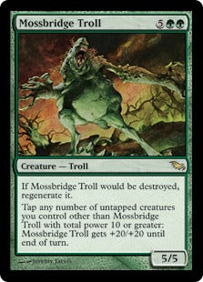 [123]【EN】【FOIL】苔橋のトロール/Mossbridge Troll【SHM】[R][緑]
