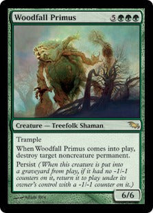 [135]【EN】森滅ぼしの最長老/Woodfall Primus【SHM】[R][緑]