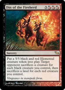 [150]【EN】【FOIL】火群れのどよめき/Din of the Fireherd【SHM】[R][多色]