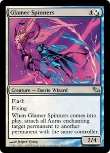 [165]【EN】【FOIL】魔法を回す者/Glamer Spinners【SHM】[U][多色]