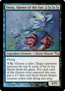 [194]【EN】【FOIL】妖精の女王、ウーナ/Oona, Queen of the Fae【SHM】[R][多色]