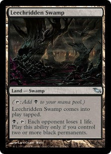 [273]【EN】【FOIL】ヒル溜りの沼/Leechridden Swamp【SHM】[U][土地]