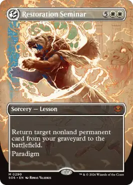 [290]【EN】【FOIL】■ボーダーレス■修復授業/Restoration Seminar【SOS】[白][M]