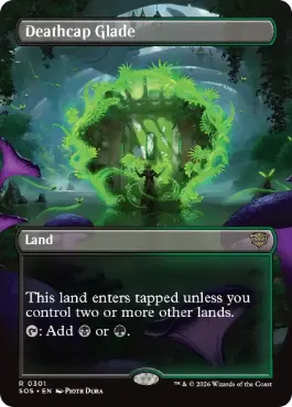 [301]【EN】■ボーダーレス■死天狗茸の林間地/Deathcap Glade【SOS】[土地][R]