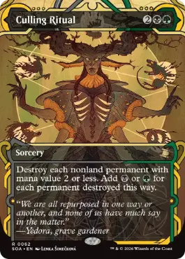 [062]【EN】【FOIL】選別の儀式/Culling Ritual【SOA】[多色][R]