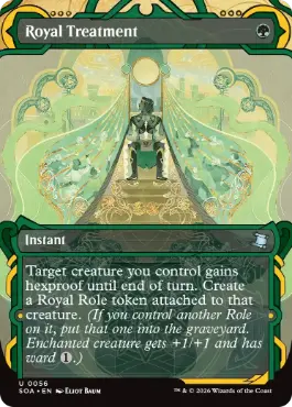 [056]【EN】【FOIL】王のもてなし/Royal Treatment【SOA】[緑][U]