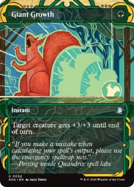 [052]【EN】【FOIL】巨大化/Giant Growth【SOA】[緑][U]
