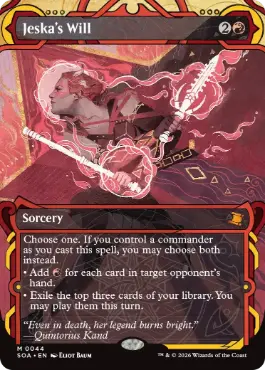 [044]【EN】【FOIL】ジェスカの意志/Jeska's Will【SOA】[赤][M]