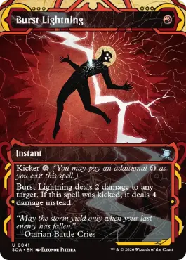 [041]【EN】【FOIL】噴出の稲妻/Burst Lightning【SOA】[赤][U]