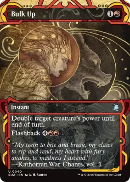[040]【EN】【FOIL】かさ上げ/Bulk Up【SOA】[赤][U]