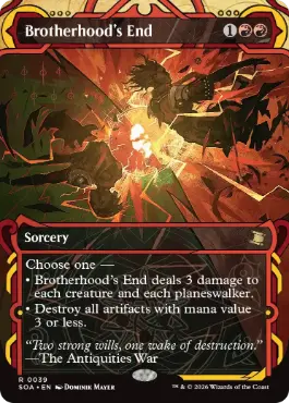 [039]【EN】【FOIL】兄弟仲の終焉/Brotherhood's End【SOA】[赤][R]