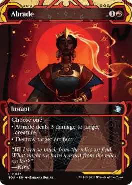 [037]【EN】【FOIL】削剥/Abrade【SOA】[赤][U]