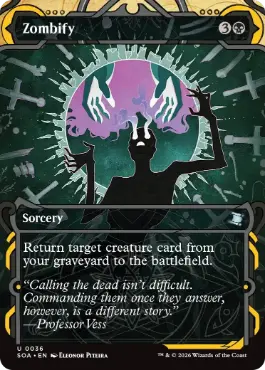 [036]【EN】【FOIL】ゾンビ化/Zombify【SOA】[黒][U]