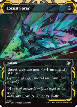 [031]【EN】【FOIL】蝗の飛散/Locust Spray【SOA】[黒][U]