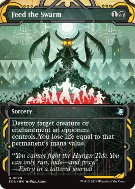 [029]【EN】【FOIL】大群への給餌/Feed the Swarm【SOA】[黒][U]