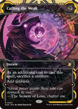 [027]【EN】【FOIL】弱者選別/Culling the Weak【SOA】[黒][R]