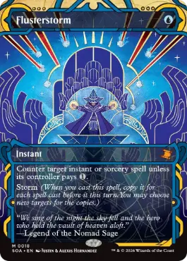 [018]【EN】【FOIL】狼狽の嵐/Flusterstorm【SOA】[青][M]